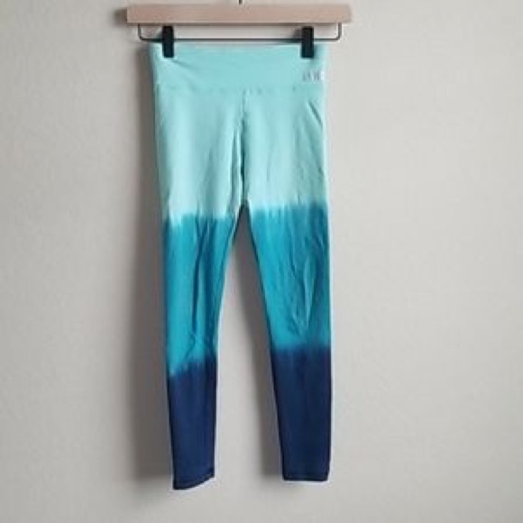 SOLD - 💎RARE💎 Justice Girls Color-Dipped Tie Dye Blue Ombre Leggings - Picture 2 of 9